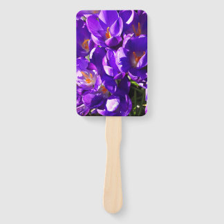 SPRING CROCUS HAND FAN