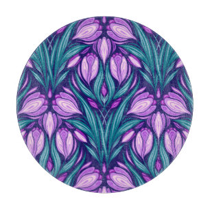 Spring crocuses cutting board
