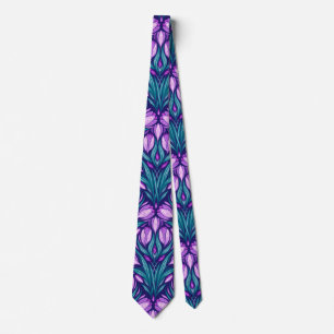 Spring crocuses tie