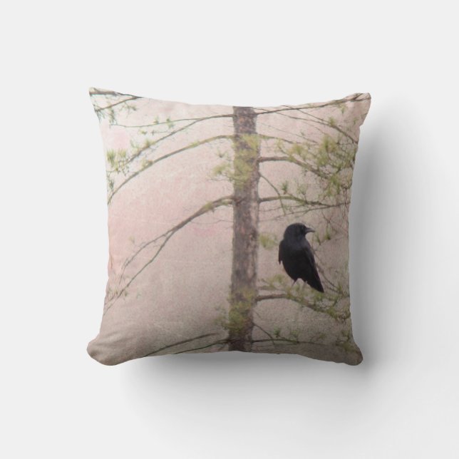 Spring Crow Cushion (Front)