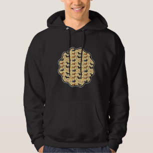Spring Dachshund Pattern With Flowers Hoodie