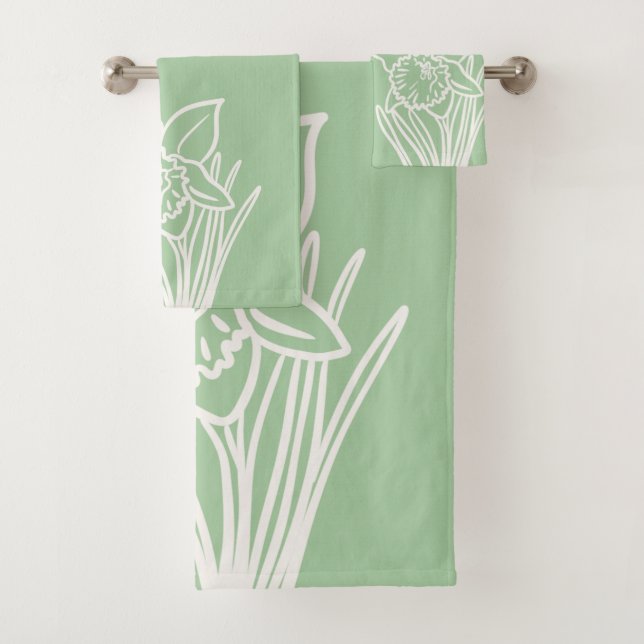 Spring Daffodil  Bath Towel Set (Insitu)