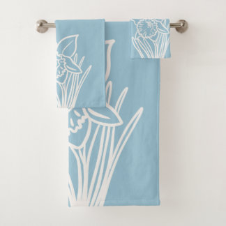 Spring Daffodil  Bath Towel Set