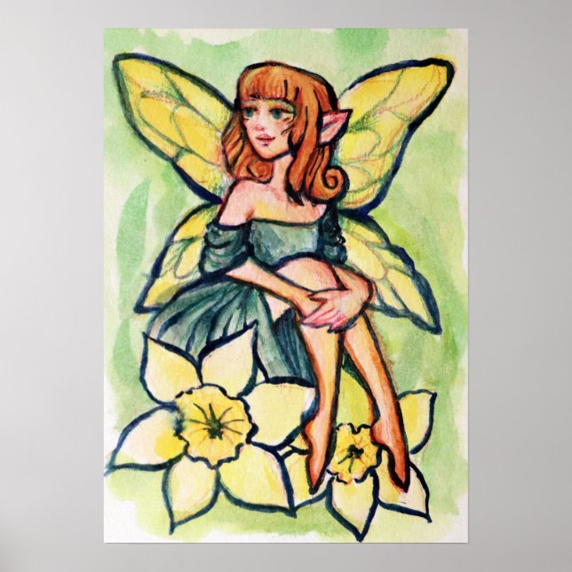 Spring Daffodil Fairy                              Poster (Front)