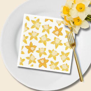 Spring Daffodil Pattern Napkin