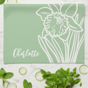 Spring Daffodil Tea Towel