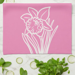 Spring Daffodil Tea Towel