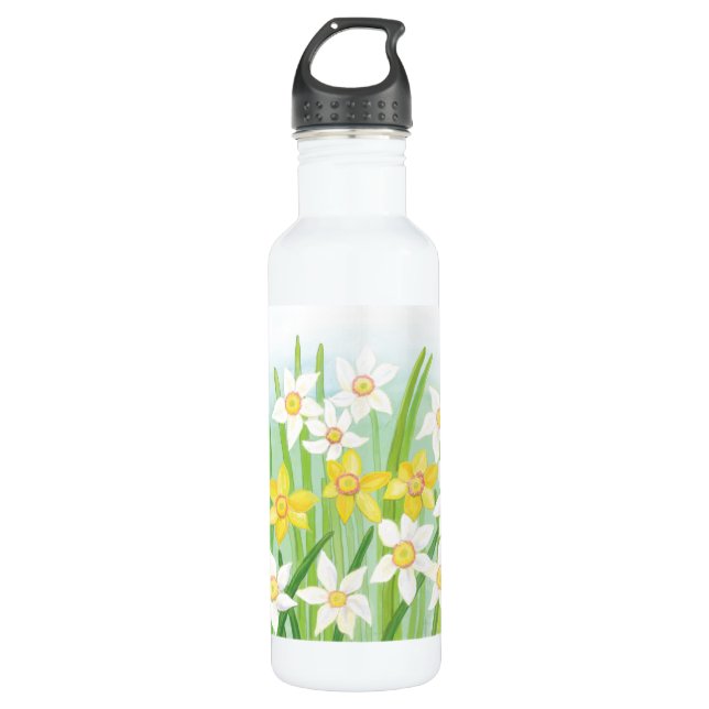 Spring Daffodils  710 Ml Water Bottle (Front)