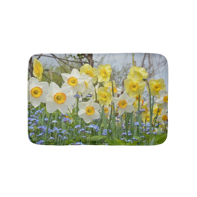 Spring daffodils bath mat (Front)