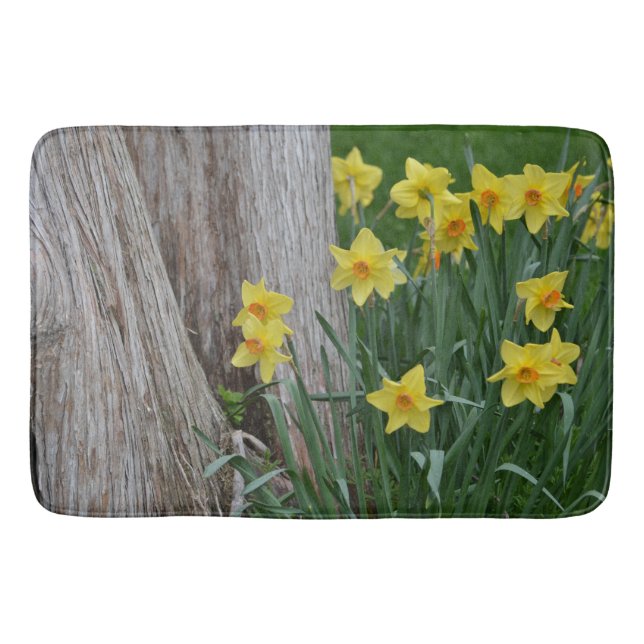 Spring Daffodils Bath Mat (Front)