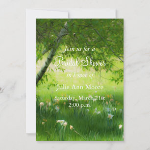 Spring Daffodils Bridal Shower Invitation