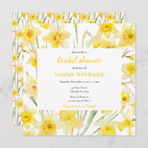 Spring Daffodils Bridal Shower Invitation