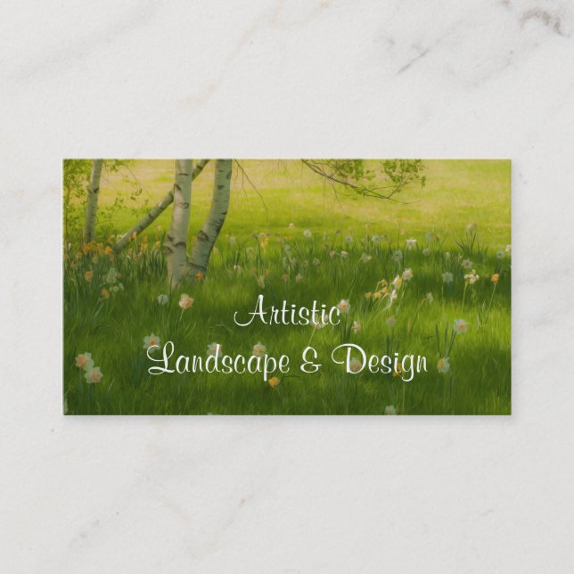 Spring Daffodils Business Card (Front)