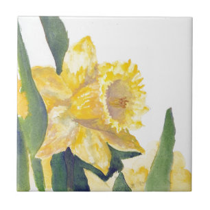 Spring Daffodils Ceramic Tile