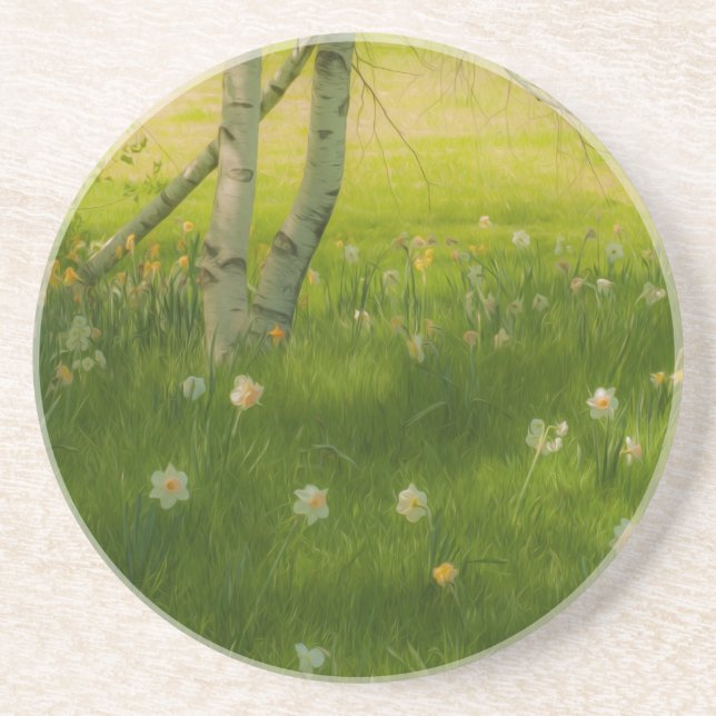 Spring Daffodils Coaster (Front)