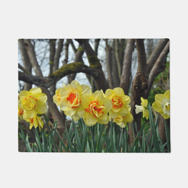 Spring daffodils doormat (Front)