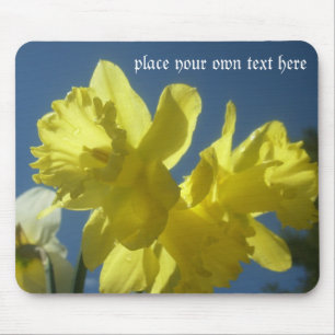 Spring daffodils garden customisable mousepad