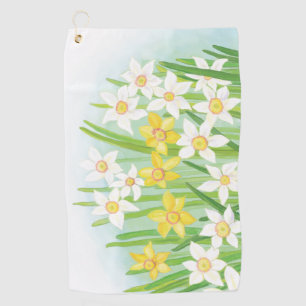 Spring Daffodils  Golf Towel