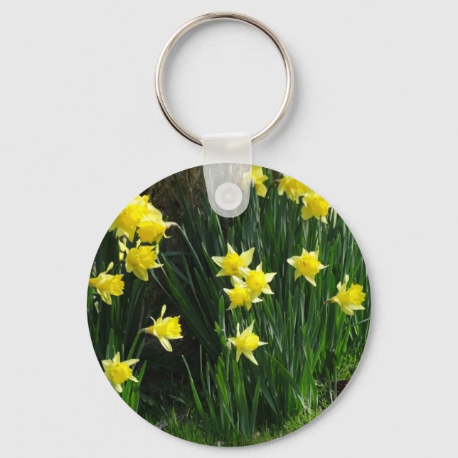 Spring Daffodils Key Ring (Front)