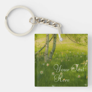 Spring Daffodils Key Ring