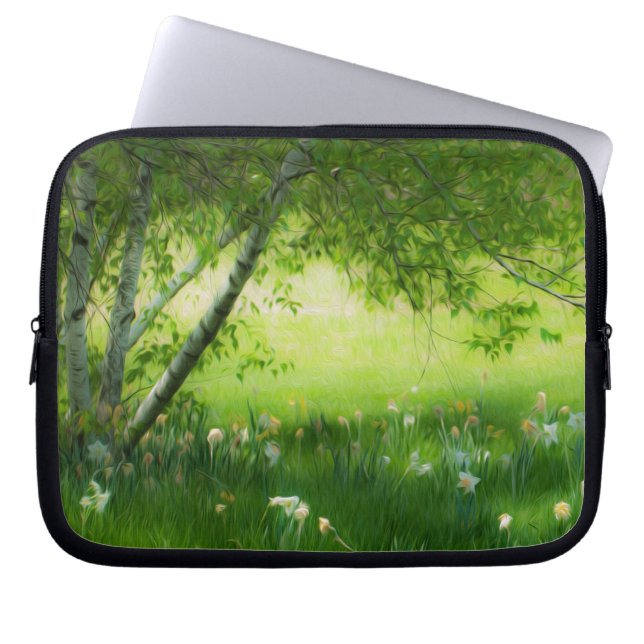 Spring Daffodils Laptop Sleeve (Front)