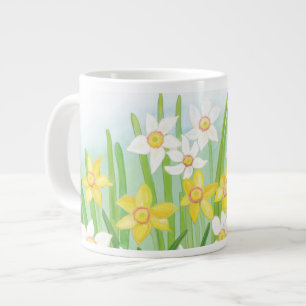 Spring Daffodils Large Coffee Mug