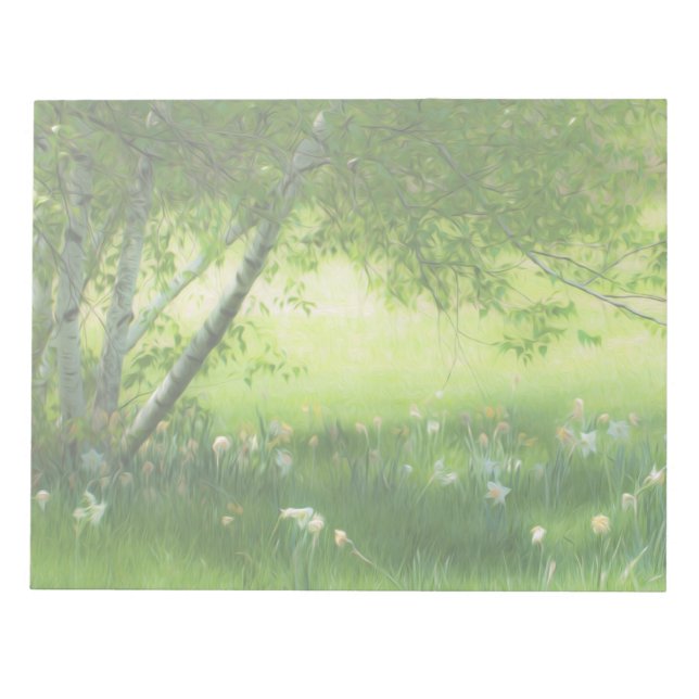 Spring Daffodils Notepad (Front)