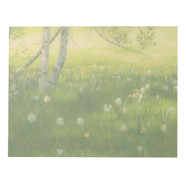 Spring Daffodils Notepad (Front)