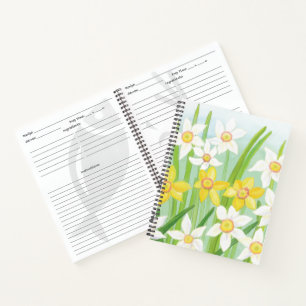 Spring Daffodils Recipe Notebook