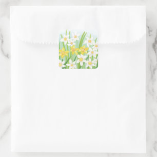 Spring Daffodils  Square Sticker