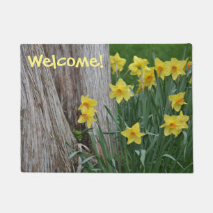 Spring Daffoldil Welcome Mat