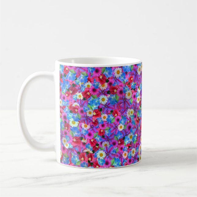 spring daisies coffee mug (Left)