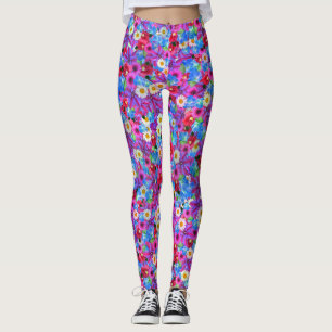 spring daisies leggings
