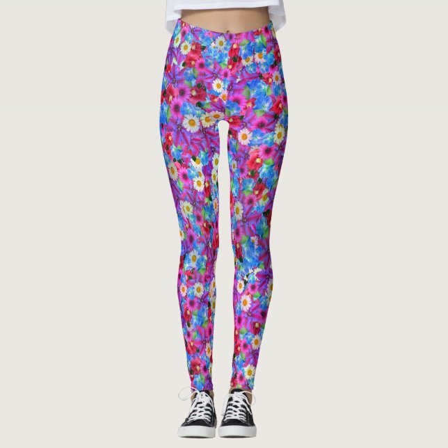 spring daisies leggings (Front)