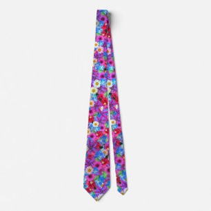 spring daisies tie