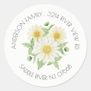 Spring Daisy Address Label Sticker