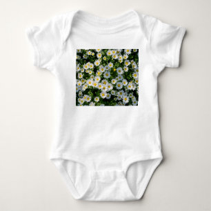 Spring Daisy Field: Serene Background Baby Bodysuit
