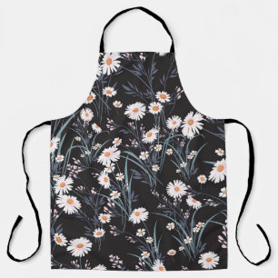 Spring Daisy Floral Seamless Design Apron