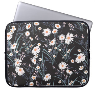 Spring Daisy Floral Seamless Design Laptop Sleeve