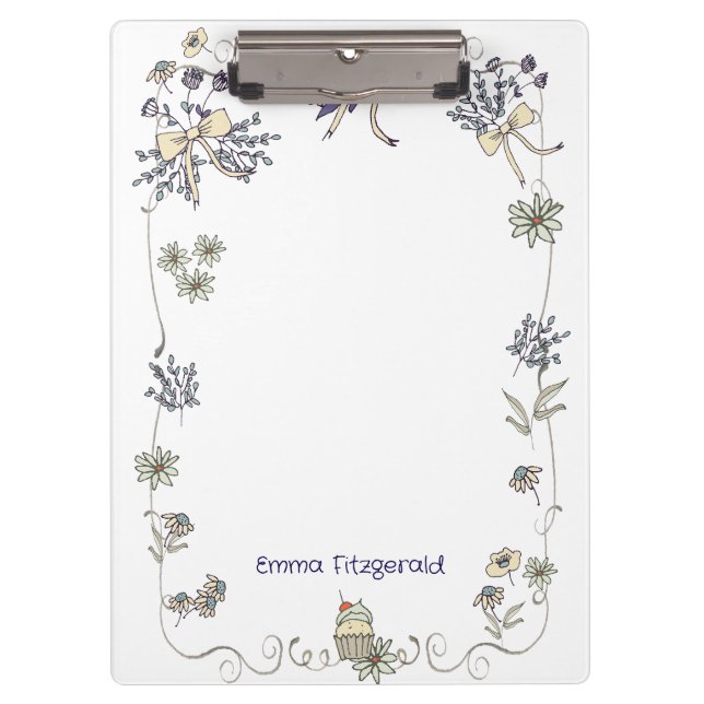 Spring Daisy Whimsy Clipboard (Front)