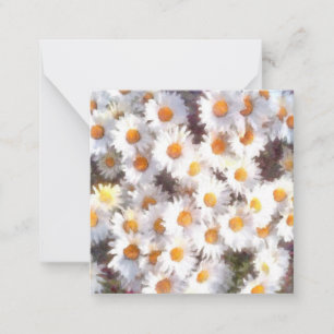 Spring Daisy Wildflower Watercolor Card