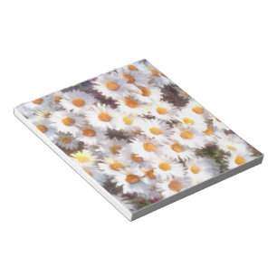 Spring Daisy Wildflower Watercolor Notepad