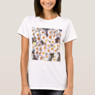 Spring Daisy Wildflower Watercolor T-Shirt