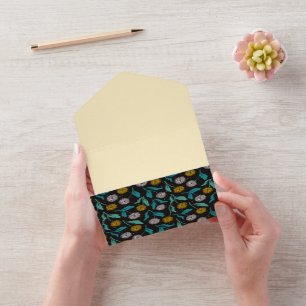 Spring Dandelion Flowers and Leaves Design All In One Invitation