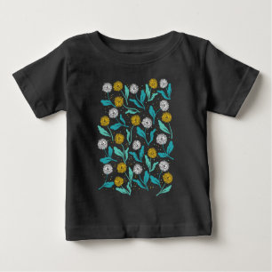 Spring Dandelion Flowers and Leaves Design Baby T-Shirt