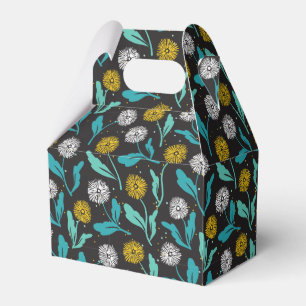 Spring Dandelion Flowers and Leaves Design Favour Box