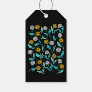 Spring Dandelion Flowers and Leaves Design Gift Tags