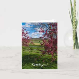 Spring Day In Rivercut Thank You Card