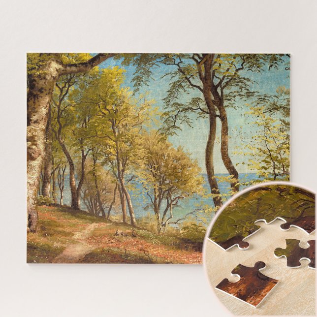 Spring day in the forest by Peder Mork Monsted Jigsaw Puzzle (Creator Uploaded)