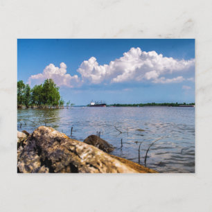 Spring day on the Mississippi River Postcard